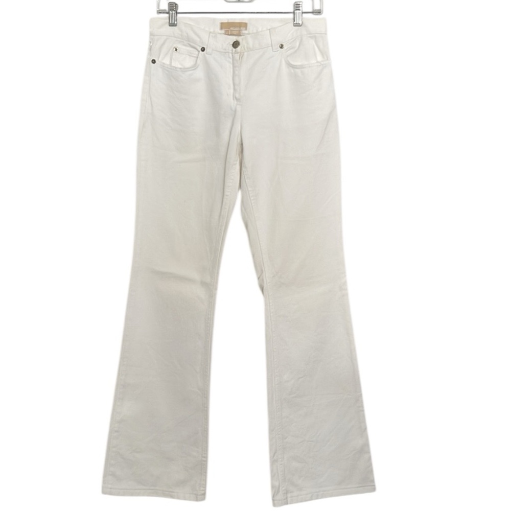 Vintage Michael Kors Couture White Cotton Jeans Made in Italy